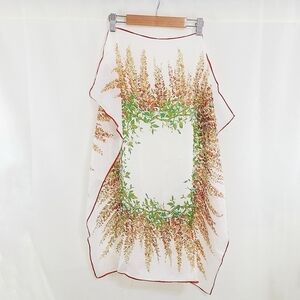 Vintage handrolled Japanese floral scarf